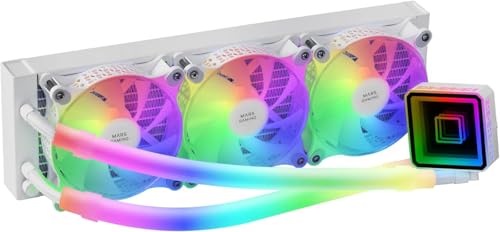 Mars Gaming ML-ULTRA360 Weiß, Flüssigkeitskühlung CPU, TDP 650W, Infinite Spiegel, 3 Silent FDB ARGB Lüfter, ARGB Röhren, Universal Multisocket Mars Gaming ML-ULTRA360 Weiß, Flüssigkeitskühlung CPU, TDP 650W, Infinite Spiegel, 3 Silent FDB ARGB Lüfter, ARGB Röhren, Universal Multisocket von Mars Gaming