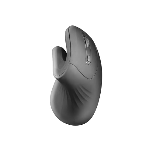 Mars Gaming MMW-ERGOPRO Schwarz, Ergonomische Vertikale Kabellose Maus, Gefaltetes Design, Optischer Sensor 3200DPI, Huano-Schalter, Kabelloser Empfänger 2.4GHz, Multi-Plattform Support von Mars Gaming
