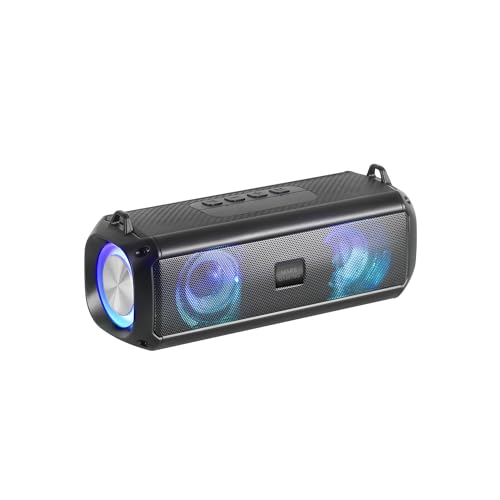 MARSGAMING Mars Gaming MSB-XT, Tragbarer Lautsprecher + Soundbar 2in1, Dynamische RGB-Beleuchtung, 4 Treiber 20W Sound System, Bluetooth 5.3 Lautsprecher + AUX/MicroSD/USB/FM Radio, Schwarz von MARSGAMING