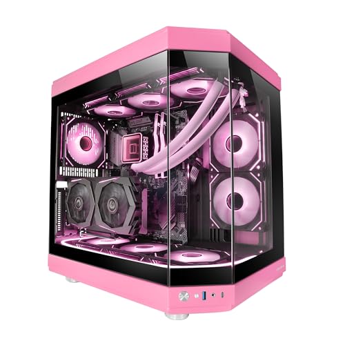 Mars Gaming MC-3T, Custom ATX-Gaming-Gehäuse, Triple Window Durchgehend Gehärtetes Glas, Volle Flüssigkeitskühlung, Dual Side Kamera, 3X Vertikale PCI Slots, USB-C und USB 3.0, Rosa Mars Gaming MC-3T, Custom ATX-Gaming-Gehäuse, Triple Window Durchgehend Gehärtetes Glas, Volle Flüssigkeitskühlung, Dual Side Kamera, 3X Vertikale PCI Slots, USB-C und USB 3.0, Rosa von Mars Gaming