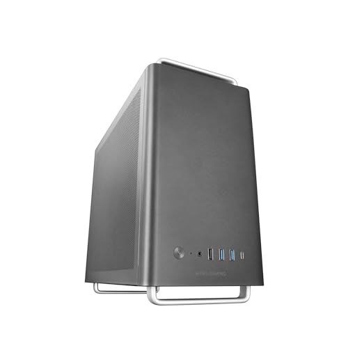 Mars Gaming MC-Elite, Hochleistungs Micro-ATX PC Gehäuse aus Metall, Seiten und Top Mesh Design, 3X FDB-Lüfter, Mini Tower Aluminiumgriffen und Füßen, Dual ATX und SFX Netzteilunterstützung, Schwarz von Mars Gaming