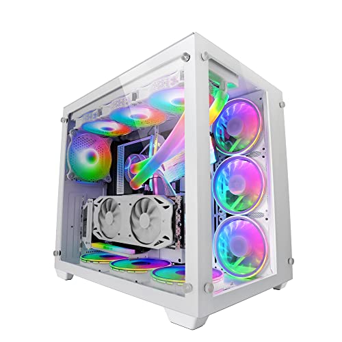 Mars Gaming MCV3 Weiß, Custom XXL E-ATX Gaming Tower, Front und Seitenfenster Gehärtetem Glas, Dual Chamber Modular Frame Mars Gaming MCV3 Weiß, Custom XXL E-ATX Gaming Tower, Front und Seitenfenster Gehärtetem Glas, Dual Chamber Modular Frame von Mars Gaming