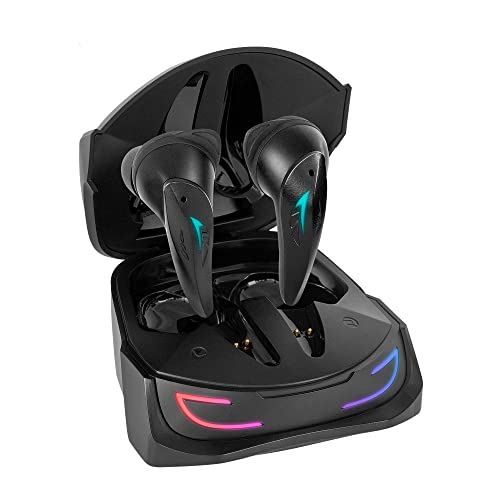 Mars Gaming MHI-ULTRA Schwarz, Wireless Headset TWS, RGB Flow, Bluetooth 5.3, Triple Geräuschunterdrückung, 24H Akkulaufzeit von MARSGAMING