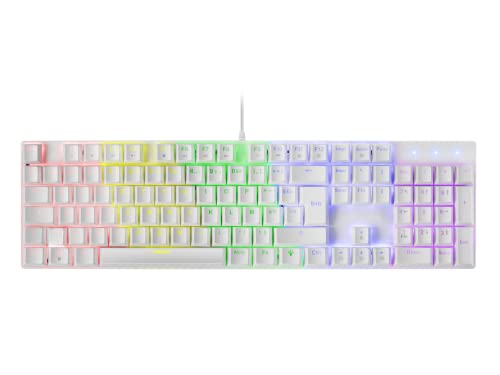 Mars Gaming MK422 Weiß, Mechanische Gaming Tastatur RGB, Antighosting, Mechanischer Switch Braun, Französische Sprache von MARSGAMING