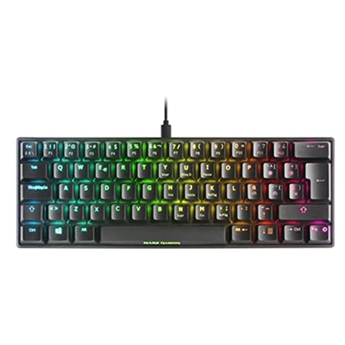 Mars Gaming MKMINIRPT, Ultra-Kompakte Mechanische Tastatur, Full RGB Chroma, Schalter OUTEMU PRO Rot, Schwarz, Portugiesisch Sprache von Mars Gaming
