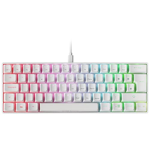 Mars Gaming MKMINIWRES, Ultra-Kompakte Mechanische Tastatur, Full RGB Chroma, Schalter OUTEMU PRO Rot, Weiß, Spanische Sprache von MARSGAMING