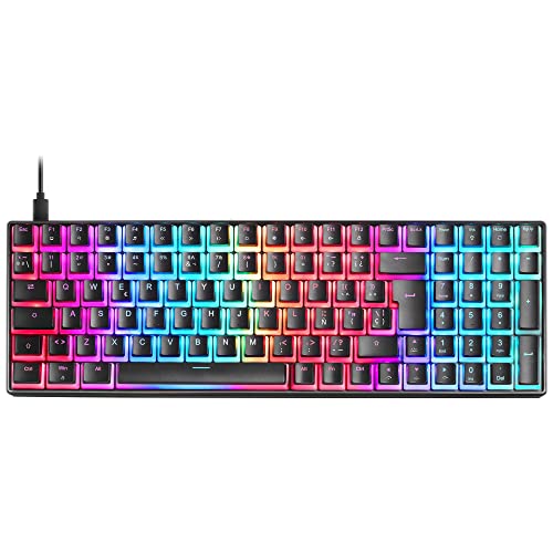 Mars Gaming MKULTRA, Mechanische Tastatur Schwarz RGB, Kompakt 96%, Schalter Outemu SQ Rot, Spanisch-US von MARSGAMING