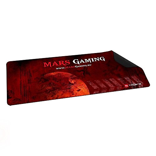 Mars Gaming MMP2, Spielmatte, Naturkautschuk-Unterlage, 88x33cm, Rot/Schwarz von MARSGAMING