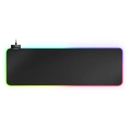 Mars Gaming MMPRGB2, Mauspad Gmaing XXL, RGB 12-Modi, 2X USB 2.0, Schwart von MARSGAMING