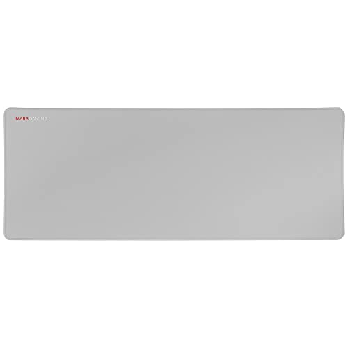 Mars Gaming MMPXLS Silber, Mousepad XL, Doppelschicht-Nanostoff und Naturkautschuk, 800x300x4mm von MARSGAMING