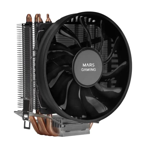 MarsGaming MCPUBK, CPU Kühlkörper, 4 HCT Heatpipes, 160W TDP, Ultraleiser PWM 11cm Lüfter, Schwarz von MARSGAMING