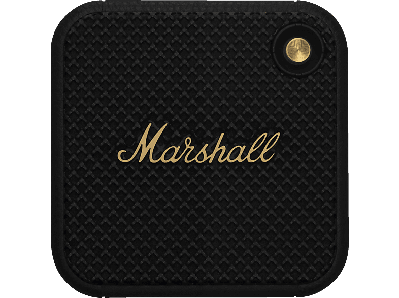 MARSHALL Willen Bluetooth Lautsprecher, Black & Brass , Wasserfest von MARSHALL