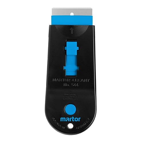 MARTOR SCRAPEX CLEANY Schaber mit einziehbarer Rechteck-Klinge, Kratzer zur Entfernung von Aufklebern & Etiketten, mit ergonomischem Griff von MARTOR