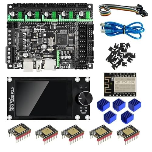 TwoEagles MKS Robin Nano V3.1 32bit 168MHz Controller Motherboard TS35 Touchscreen Display WIFI Modul Robin Board für 3D Drucker SP-5 (Bausatz-7) von MARYS ELLEAY