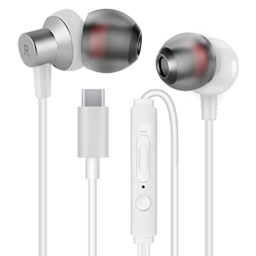 MAS CARNEY TI3 USB C Kopfhörer mit Kabel, In-Ear Headset mit Mikrofon und USB-C Anschluss, kompatibel mit Samsung,Huawei,Oppo,Vivo, Mi,Google Pixel und Apple iPhone 15 MAS CARNEY TI3 USB C Kopfhörer mit Kabel, In-Ear Headset mit Mikrofon und USB-C Anschluss, kompatibel mit Samsung,Huawei,Oppo,Vivo, Mi,Google Pixel und Apple iPhone 15 von MAS CARNEY