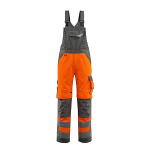 MASCOT® unisex Warnschutz-Latzhose Newcastle orange, dunkelanthrazit Größe 110 von MASCOT®