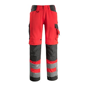 MASCOT® unisex Warnschutzhose Kendal  rot, dunkelanthrazit Größe 52 von MASCOT®