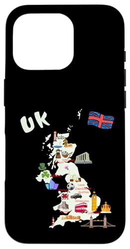 England United Kingdom Map T-Shirt, Städte Flagge Sehenswürdigkeiten Hülle für iPhone 16 Pro England United Kingdom Map T-Shirt, Städte Flagge Sehenswürdigkeiten Hülle für iPhone 16 Pro von MASH MOSH