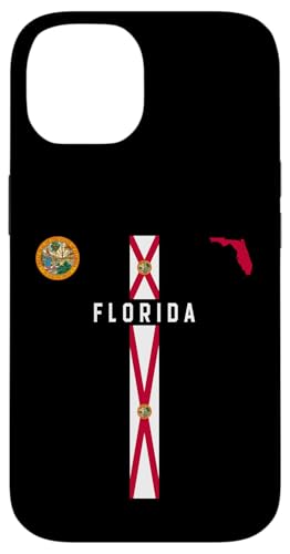 Florida-Flagge, Silhouettenkarte von Florida, Florida-Staatssiegel Hülle für iPhone 14 Florida-Flagge, Silhouettenkarte von Florida, Florida-Staatssiegel Hülle für iPhone 14 von MASH MOSH