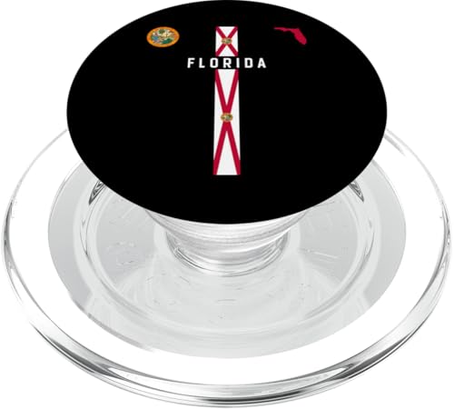 Florida-Flagge, Silhouettenkarte von Florida, Florida-Staatssiegel PopSockets PopGrip für MagSafe von MASH MOSH