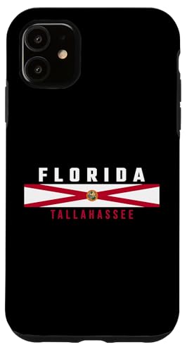 Florida Flagge, Text FLORIDA - TALLAHASSEE in Großbuchstaben Hülle für iPhone 11 von MASH MOSH