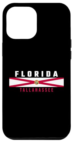 Florida Flagge, Text FLORIDA - TALLAHASSEE in Großbuchstaben Hülle für iPhone 12 Pro Max von MASH MOSH