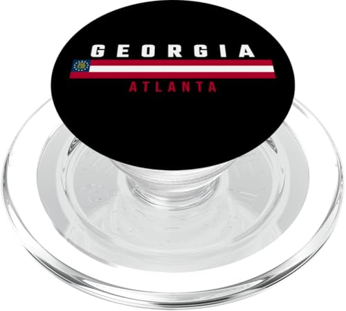 Georgien Flagge mit Text Georgien - Atlanta in Großbuchstaben PopSockets PopGrip für MagSafe Georgien Flagge mit Text Georgien - Atlanta in Großbuchstaben PopSockets PopGrip für MagSafe von MASH MOSH