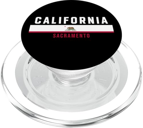 Kalifornische Flagge mit Text Kalifornien – Sakramento in Kapita PopSockets PopGrip für MagSafe Kalifornische Flagge mit Text Kalifornien – Sakramento in Kapita PopSockets PopGrip für MagSafe von MASH MOSH