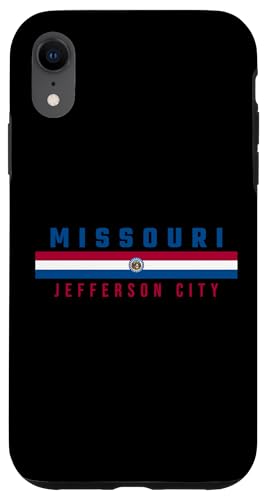 Missouri Flagge, Missouri - JEFFERSON CITY in Großbuchstaben Hülle für iPhone XR Missouri Flagge, Missouri - JEFFERSON CITY in Großbuchstaben Hülle für iPhone XR von MASH MOSH