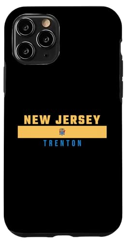 New Jersey Flagge, NEW JERSEY - TRENTON in Großbuchstaben Hülle für iPhone 11 Pro von MASH MOSH