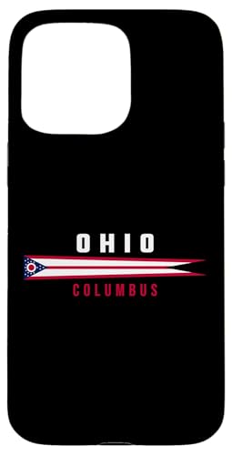 Ohio Flagge mit Text OHIO - COLUMBUS in Großbuchstaben Hülle für iPhone 15 Pro Max Ohio Flagge mit Text OHIO - COLUMBUS in Großbuchstaben Hülle für iPhone 15 Pro Max von MASH MOSH