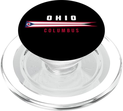 Ohio Flagge mit Text OHIO - COLUMBUS in Großbuchstaben PopSockets PopGrip für MagSafe Ohio Flagge mit Text OHIO - COLUMBUS in Großbuchstaben PopSockets PopGrip für MagSafe von MASH MOSH