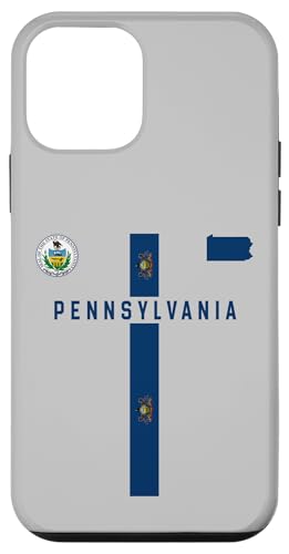 Pennsylvania-Flagge, Pennsylvania-Silhouette-Karte, Staatssiegel Hülle für iPhone 12 mini Pennsylvania-Flagge, Pennsylvania-Silhouette-Karte, Staatssiegel Hülle für iPhone 12 mini von MASH MOSH