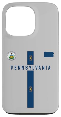 Pennsylvania-Flagge, Pennsylvania-Silhouette-Karte, Staatssiegel Hülle für iPhone 13 Pro Pennsylvania-Flagge, Pennsylvania-Silhouette-Karte, Staatssiegel Hülle für iPhone 13 Pro von MASH MOSH