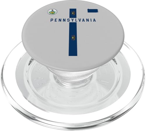 Pennsylvania-Flagge, Pennsylvania-Silhouette-Karte, Staatssiegel PopSockets PopGrip für MagSafe von MASH MOSH