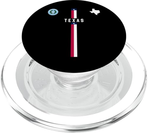 Texas-Flagge, Silhouettenkarte von Texas, dem Texas State Seal PopSockets PopGrip für MagSafe von MASH MOSH