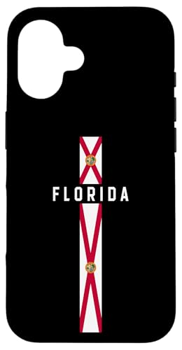 Vertikale Florida-Flagge mit Text "Florida" in Großbuchstaben Hülle für iPhone 16 von MASH MOSH