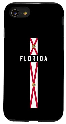 Vertikale Florida-Flagge mit Text "Florida" in Großbuchstaben Hülle für iPhone SE (2020) / 7 / 8 von MASH MOSH