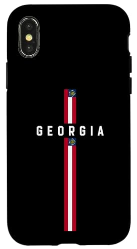 Vertikale Georgien-Flagge mit Text "Georgia" in Großbuchstaben Hülle für iPhone X/XS Vertikale Georgien-Flagge mit Text "Georgia" in Großbuchstaben Hülle für iPhone X/XS von MASH MOSH