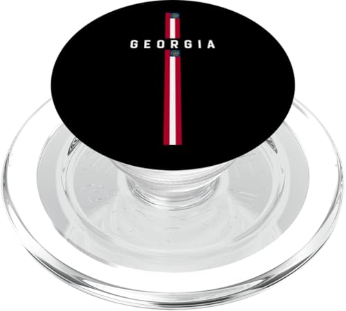 Vertikale Georgien-Flagge mit Text "Georgia" in Großbuchstaben PopSockets PopGrip für MagSafe Vertikale Georgien-Flagge mit Text "Georgia" in Großbuchstaben PopSockets PopGrip für MagSafe von MASH MOSH