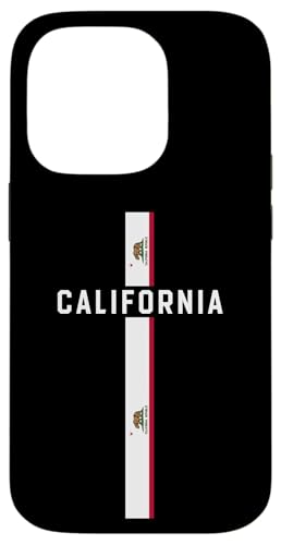 Vertikale Kalifornien-Flagge, "Kalifornien" in Großbuchstaben Hülle für iPhone 14 Pro von MASH MOSH