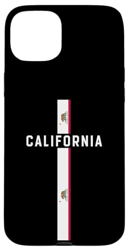 Vertikale Kalifornien-Flagge, "Kalifornien" in Großbuchstaben Hülle für iPhone 15 Plus von MASH MOSH