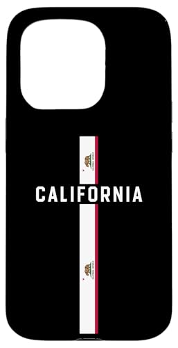 Vertikale Kalifornien-Flagge, "Kalifornien" in Großbuchstaben Hülle für iPhone 15 Pro von MASH MOSH