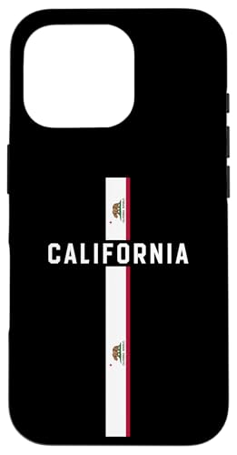 Vertikale Kalifornien-Flagge, "Kalifornien" in Großbuchstaben Hülle für iPhone 16 Pro von MASH MOSH