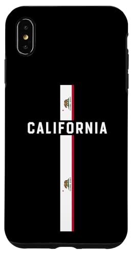 Vertikale Kalifornien-Flagge, "Kalifornien" in Großbuchstaben Hülle für iPhone XS Max von MASH MOSH