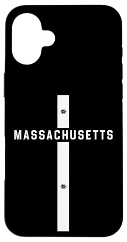 Vertikale Massachusetts-Flagge, Massachusetts in Großbuchstaben Hülle für iPhone 16 Plus von MASH MOSH