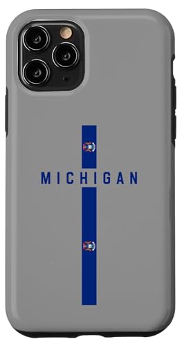 Vertikale Michigan-Flagge, Text "Michigan" in Großbuchstaben Hülle für iPhone 11 Pro Vertikale Michigan-Flagge, Text "Michigan" in Großbuchstaben Hülle für iPhone 11 Pro von MASH MOSH