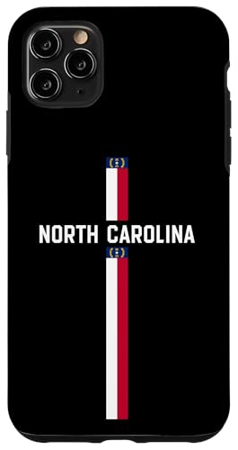 Vertikale N. Carolina Flagge, North Carolina in Großbuchstaben Hülle für iPhone 11 Pro Max von MASH MOSH