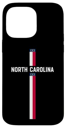 Vertikale N. Carolina Flagge, North Carolina in Großbuchstaben Hülle für iPhone 14 Pro Max von MASH MOSH