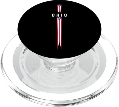 Vertikale Ohio-Flagge mit Text "OHIO" in Großbuchstaben PopSockets PopGrip für MagSafe Vertikale Ohio-Flagge mit Text "OHIO" in Großbuchstaben PopSockets PopGrip für MagSafe von MASH MOSH